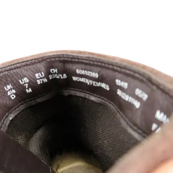 Clarks Shoes Womens 7 Bootie Fashion Buckle Strap Zip Leather Brown Elvina Haze - Picture 7 of 15